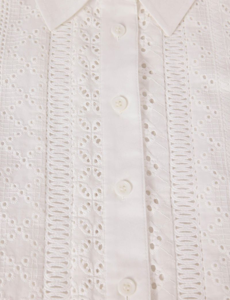 Women's Broderie Cotton Shirt