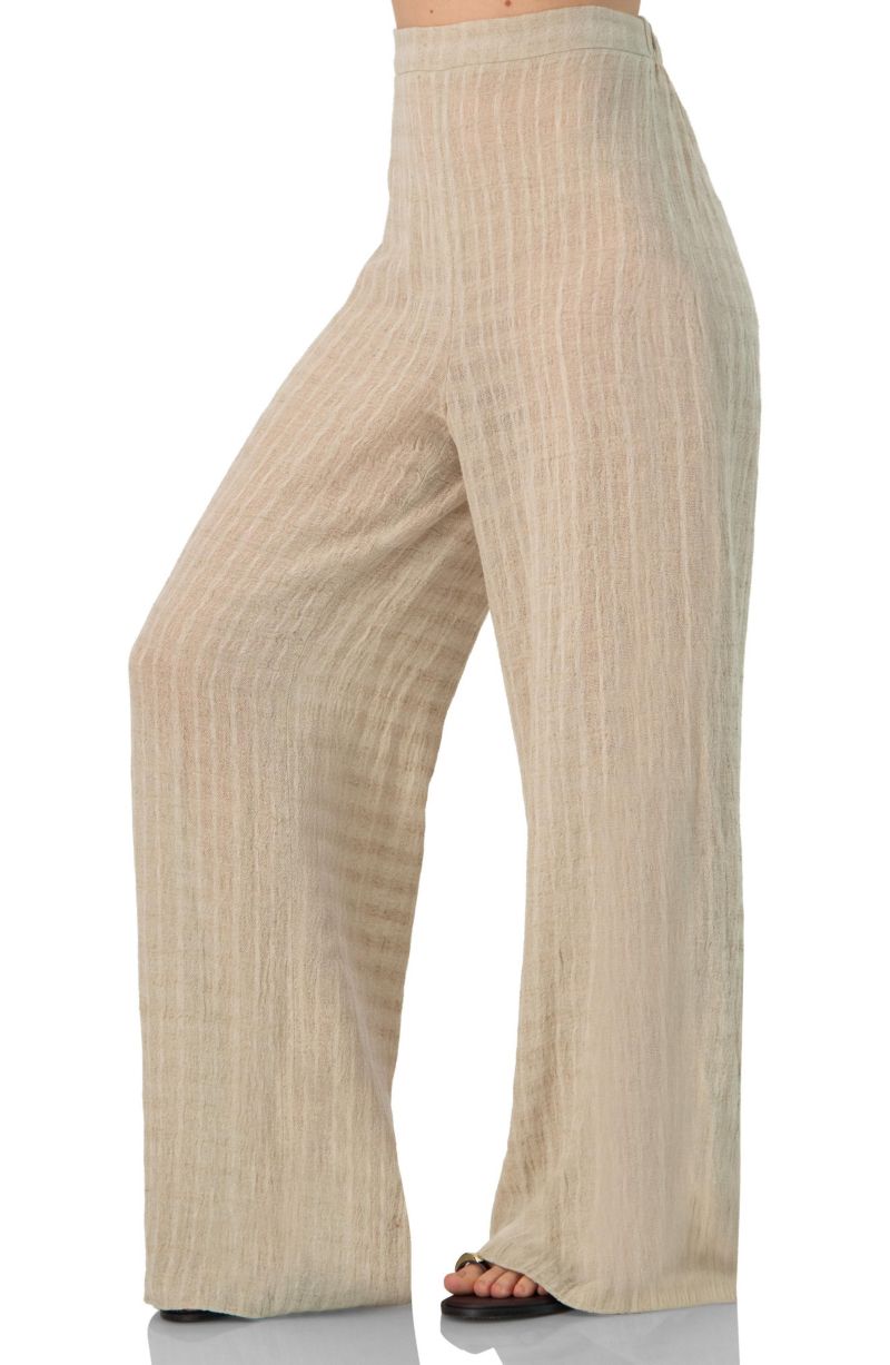 Women's Wide-Leg Elastic Waist Pants