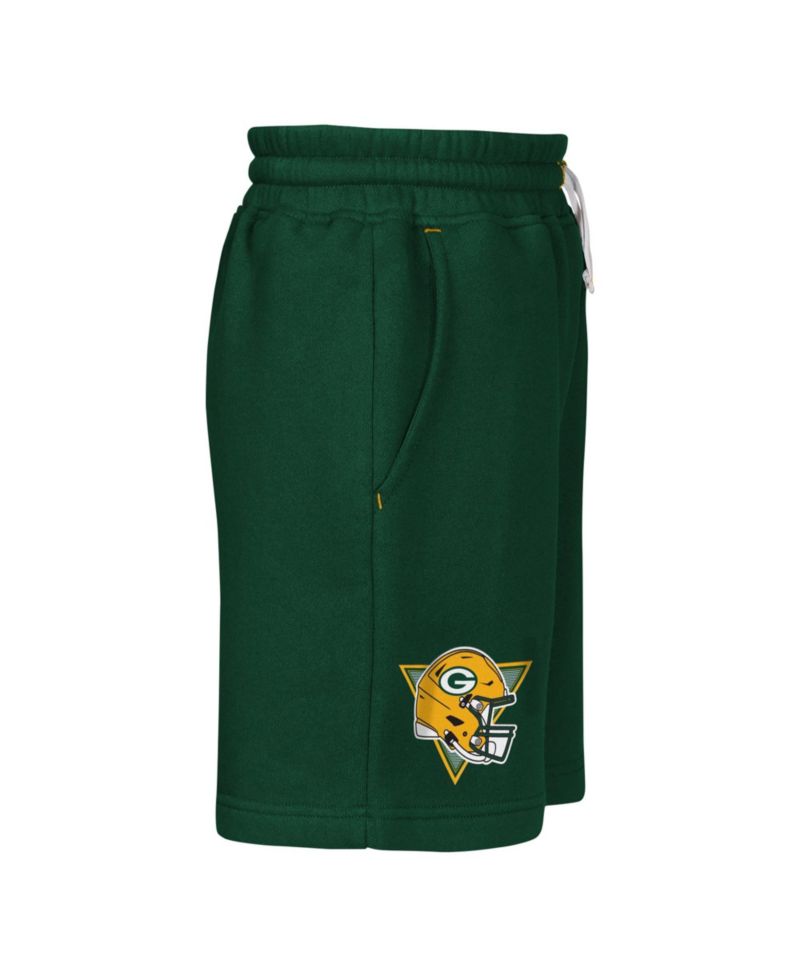 Boys' 4-20 and Girls' 4-16 Green Bay Packers Audible Pull-On Brushed Fleece Shorts