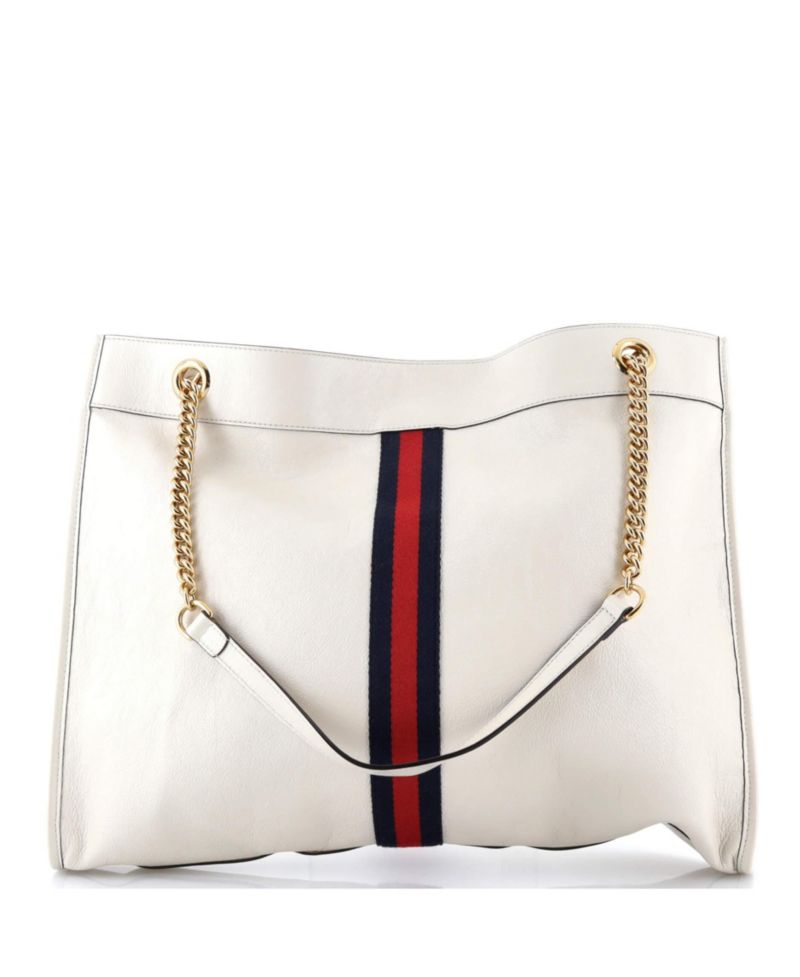 Large Rajah Chain Tote Leather