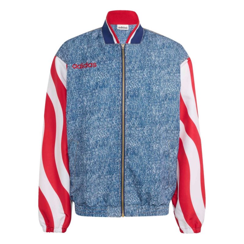 Men's Blue USA Soccer 1994 Denim Graphic Full-Zip Track Jacket