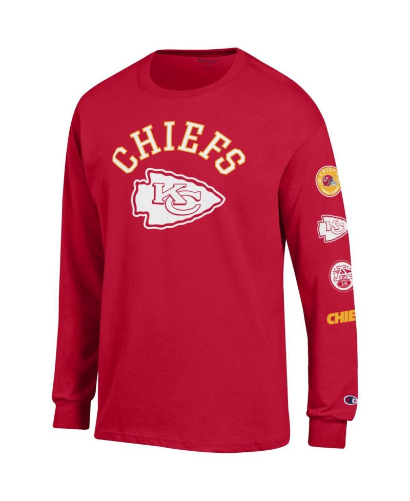Men's Red Kansas City Chiefs Seal Long Sleeve T-Shirt