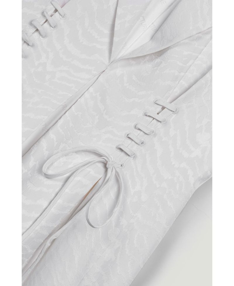 Women's Lace-Up Waist Tailored Vest