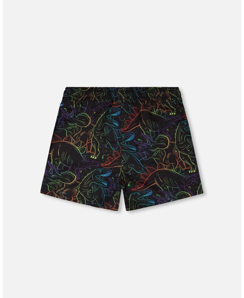 Baby Boys Swim Trunks Dinosaur Print