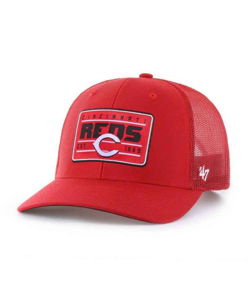 Men's Red Cincinnati Reds Hardline Trucker Adjustable Hat