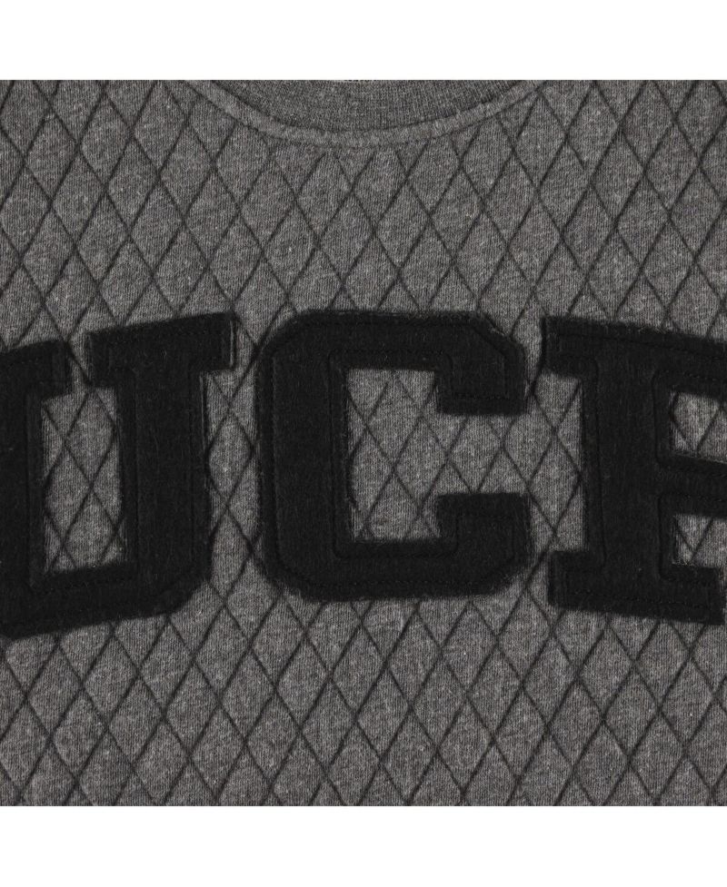 Women's Heather Charcoal UCF Knights Moose Quilted Pullover Sweatshirt