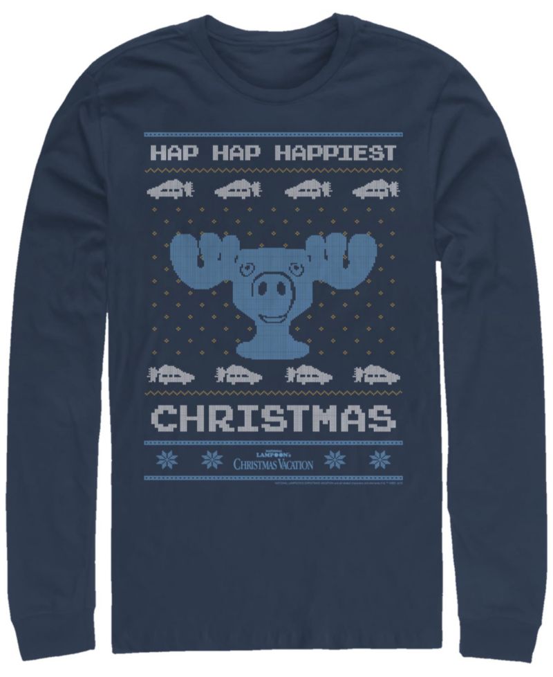 Men's National Lampoon Christmas Vacation Hap Hap Long Sleeve T-shirt