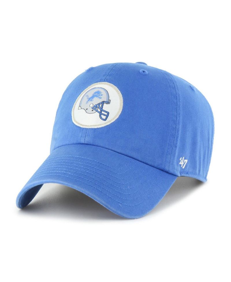 Men's Blue Detroit Lions Hard Hat Clean Up Adjustable Hat