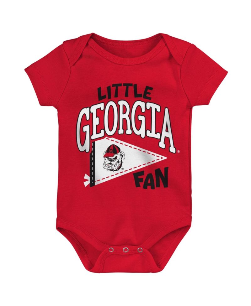 Baby Boys and Girls Red Georgia Bulldogs Little Banner Bodysuit