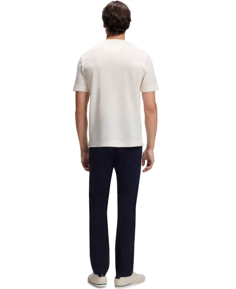 x Aston Martin Men'sCotton Mercerized Cotton Jacquard Regular-Fit T-Shirt