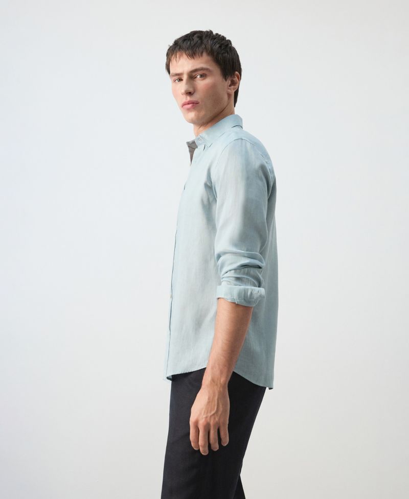 Men's Regular-Fit Linen Shirt