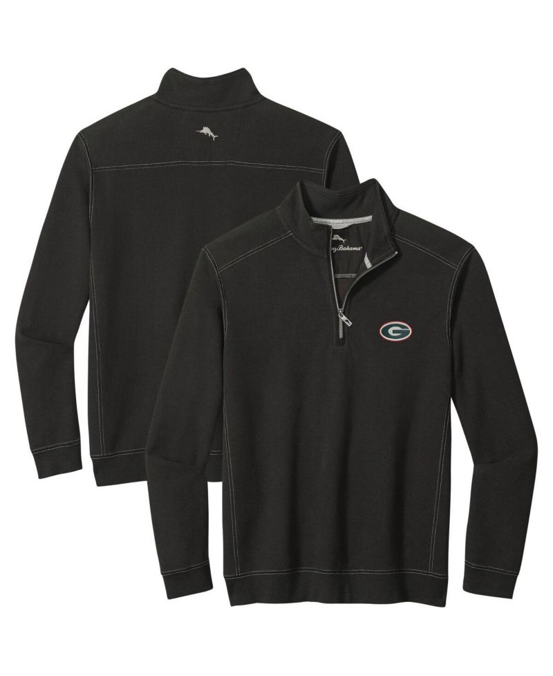 Men's Black Georgia Bulldogs Montego Bay Half-Zip Jacket