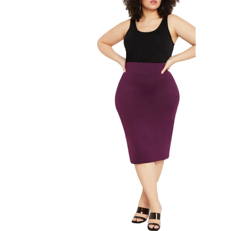 Women's Neoprene Pencil Skirt
