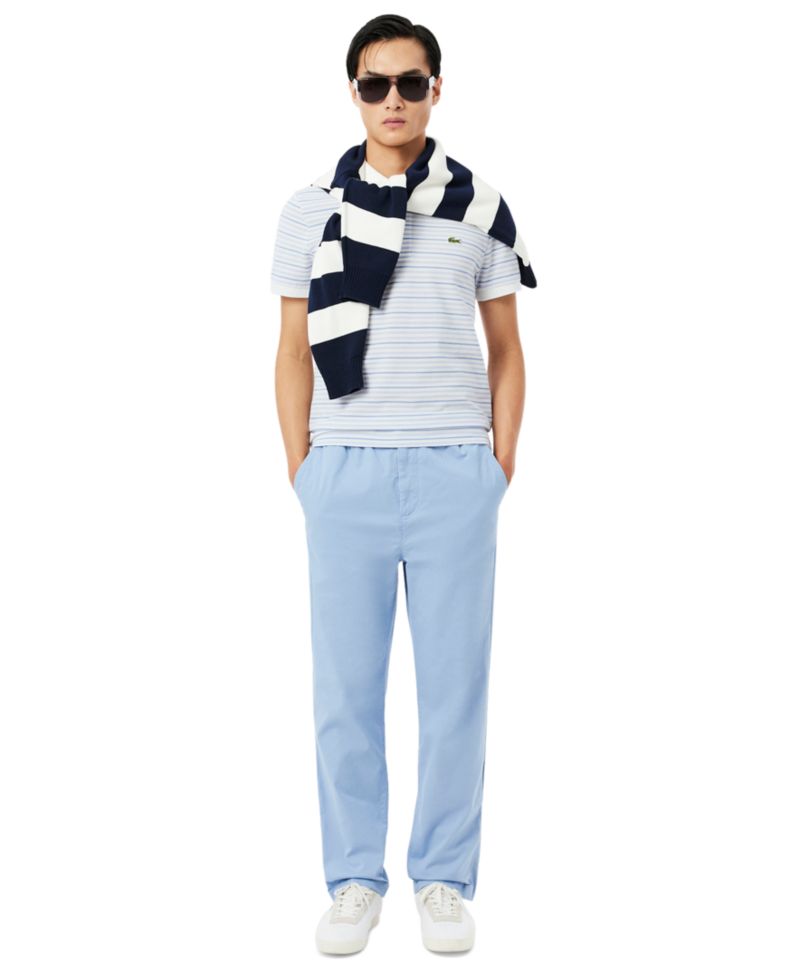 Men's Classic-Fit Striped Pique Polo Shirt