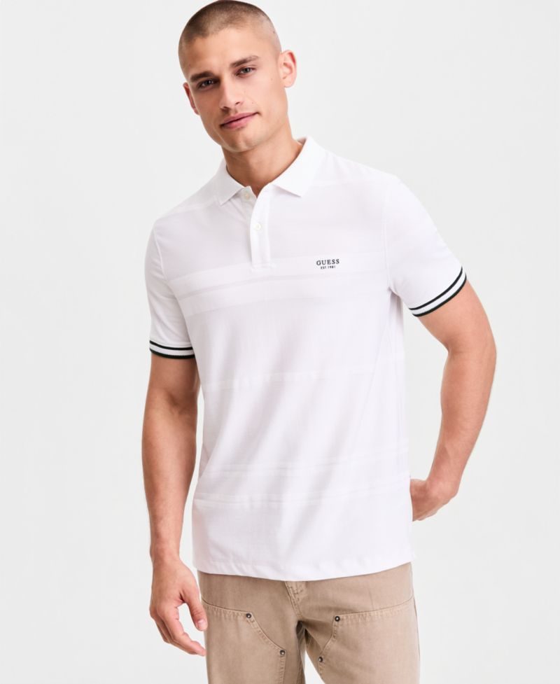 Men's Jacquard Detailed Polo Shirt