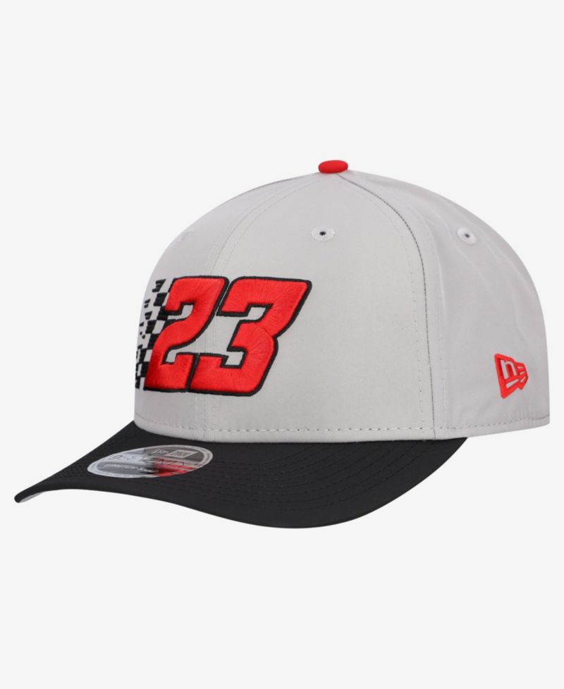 Men's Gray Bubba Wallace Checkered 9SEVENTY Adjustable Hat