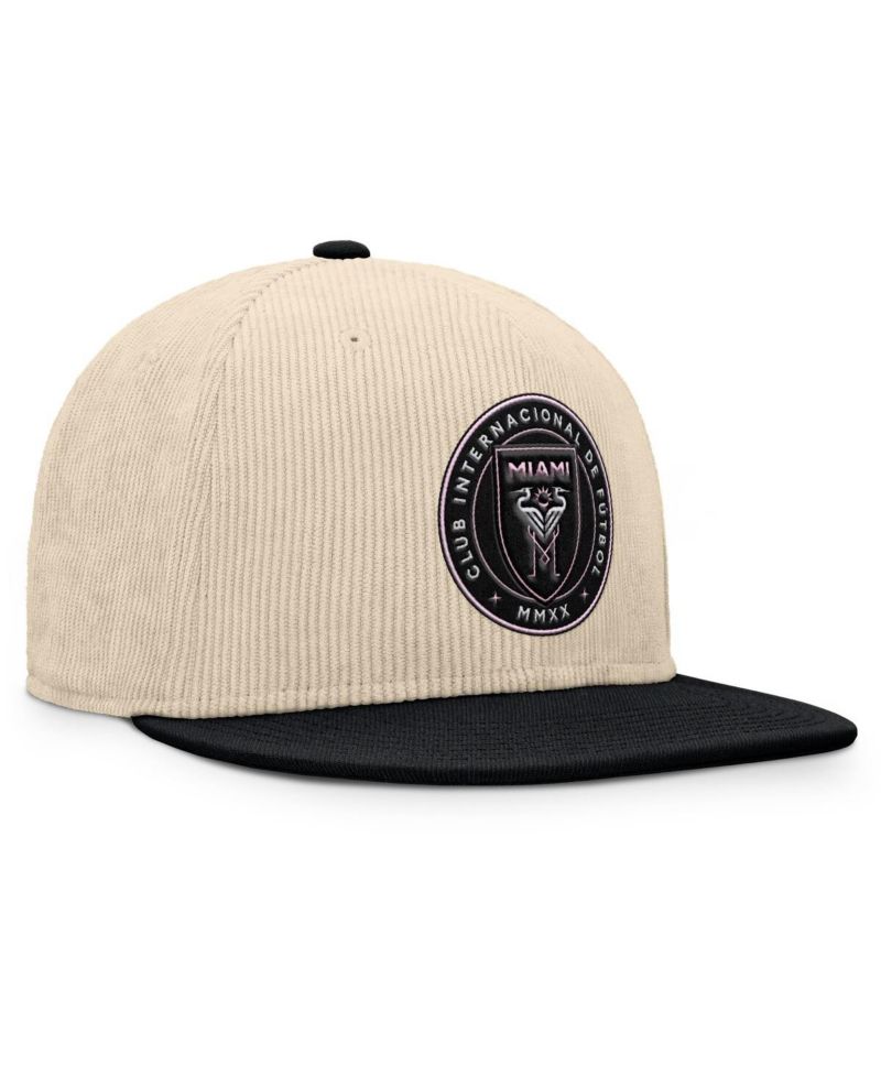 Men's Cream Inter Miami CF Tempo Corduroy Snapback Hat