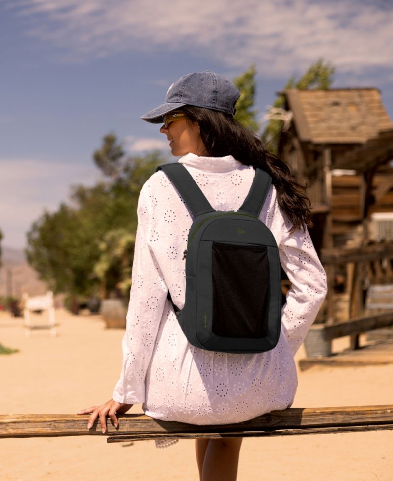 Anti-Theft The Voyages Small Backpack with XL Water Bottle Pocket