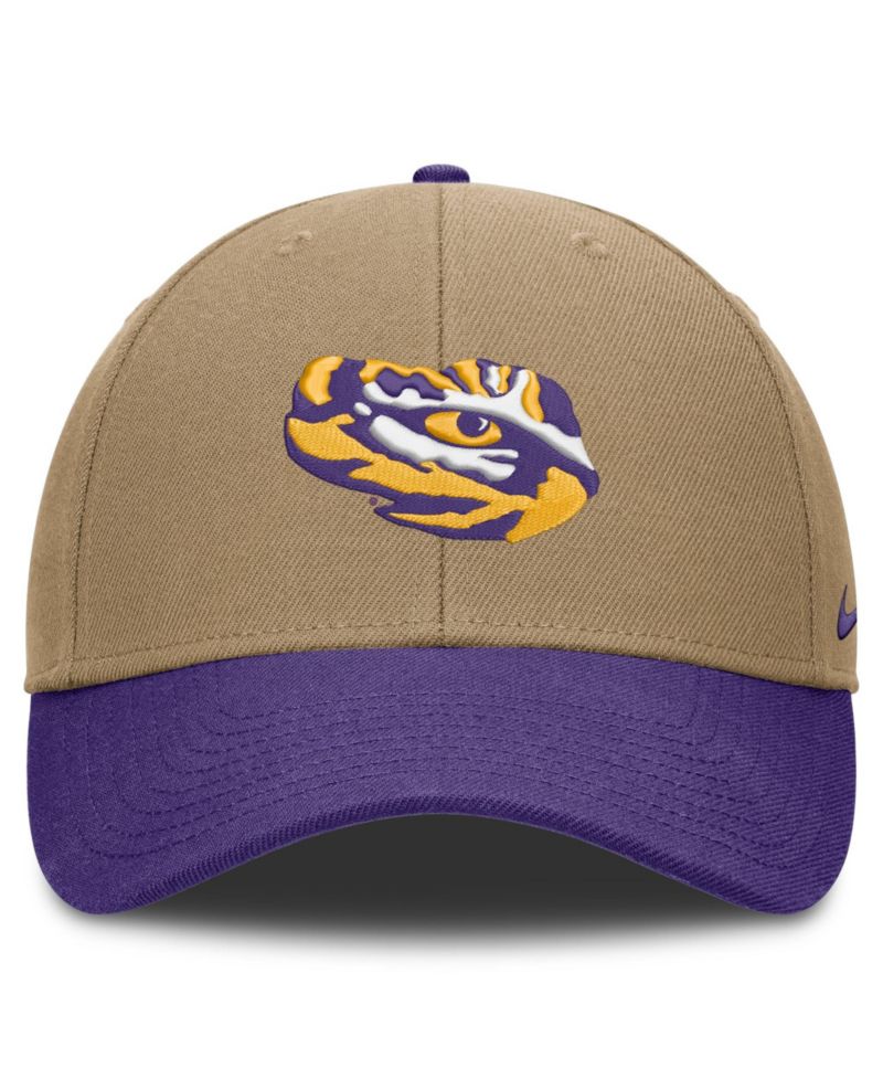 Men's and Women's Beige/Purple LSU Tigers Primetime Rise Dri-FIT Adjustable Hat
