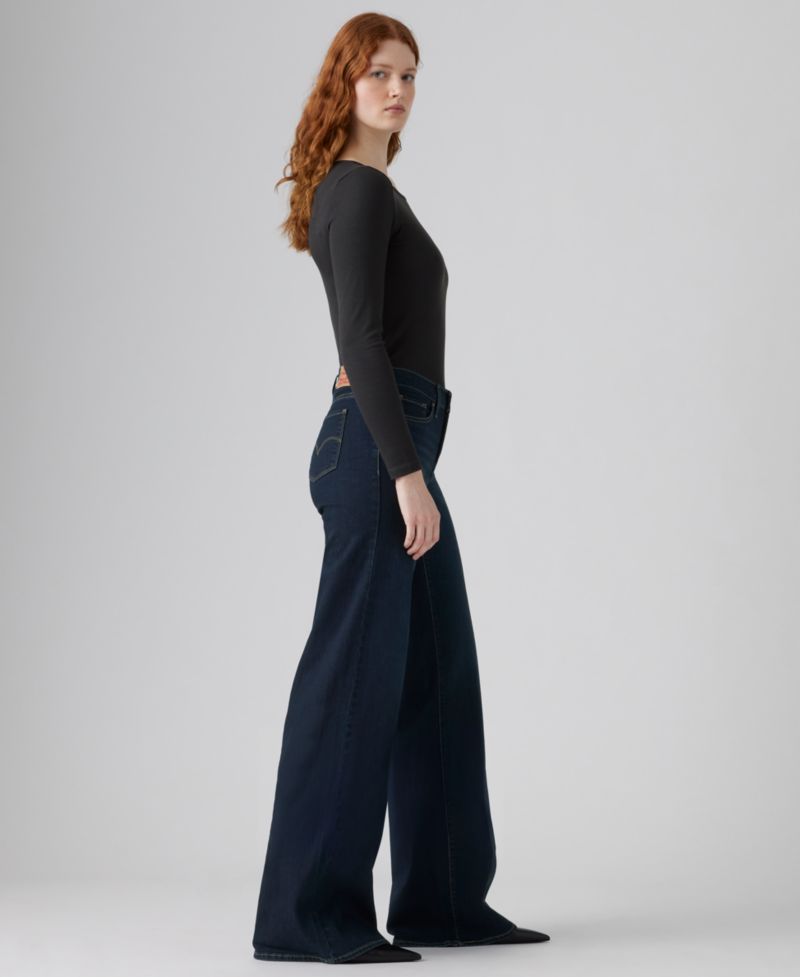 Plus Size Mid Rise 318 Shaping Wide-Leg Jeans