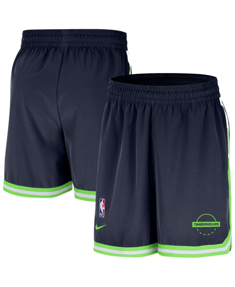 Men's Navy Minnesota Timberwolves Authentic Practice DNA Woven Performance Shorts