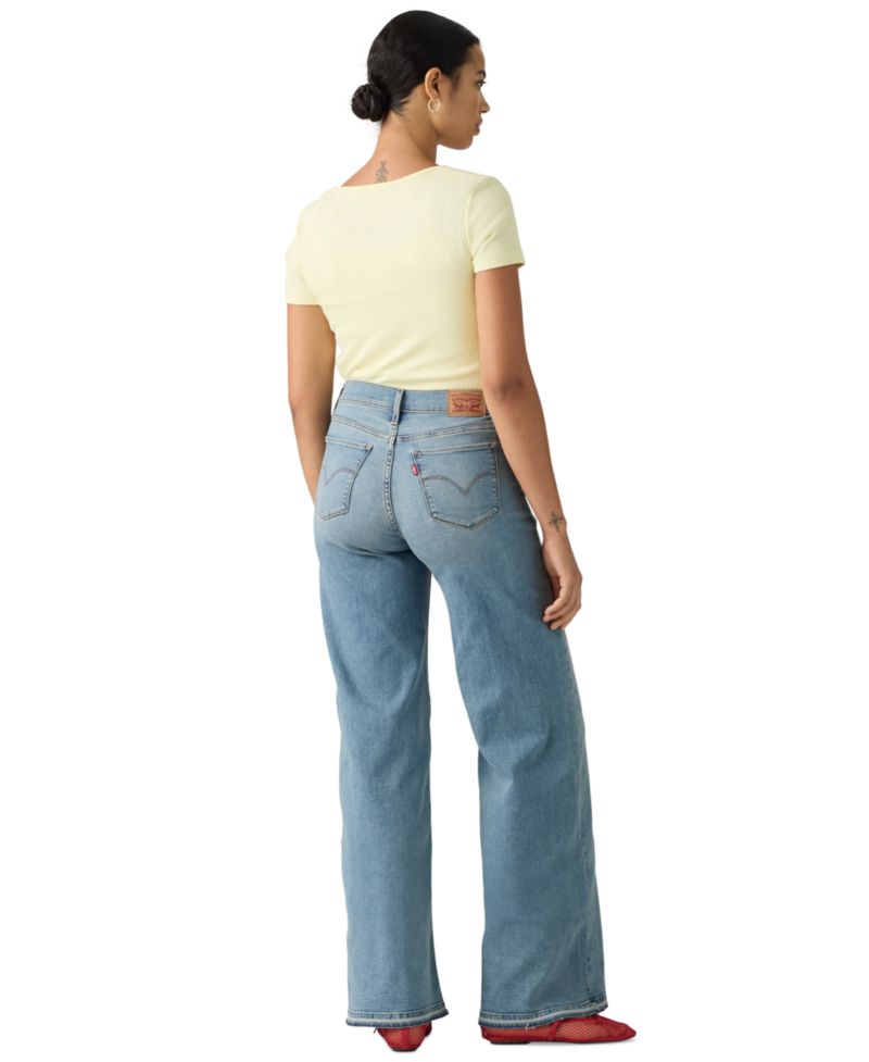 Plus Size Mid Rise 318 Shaping Wide-Leg Jeans