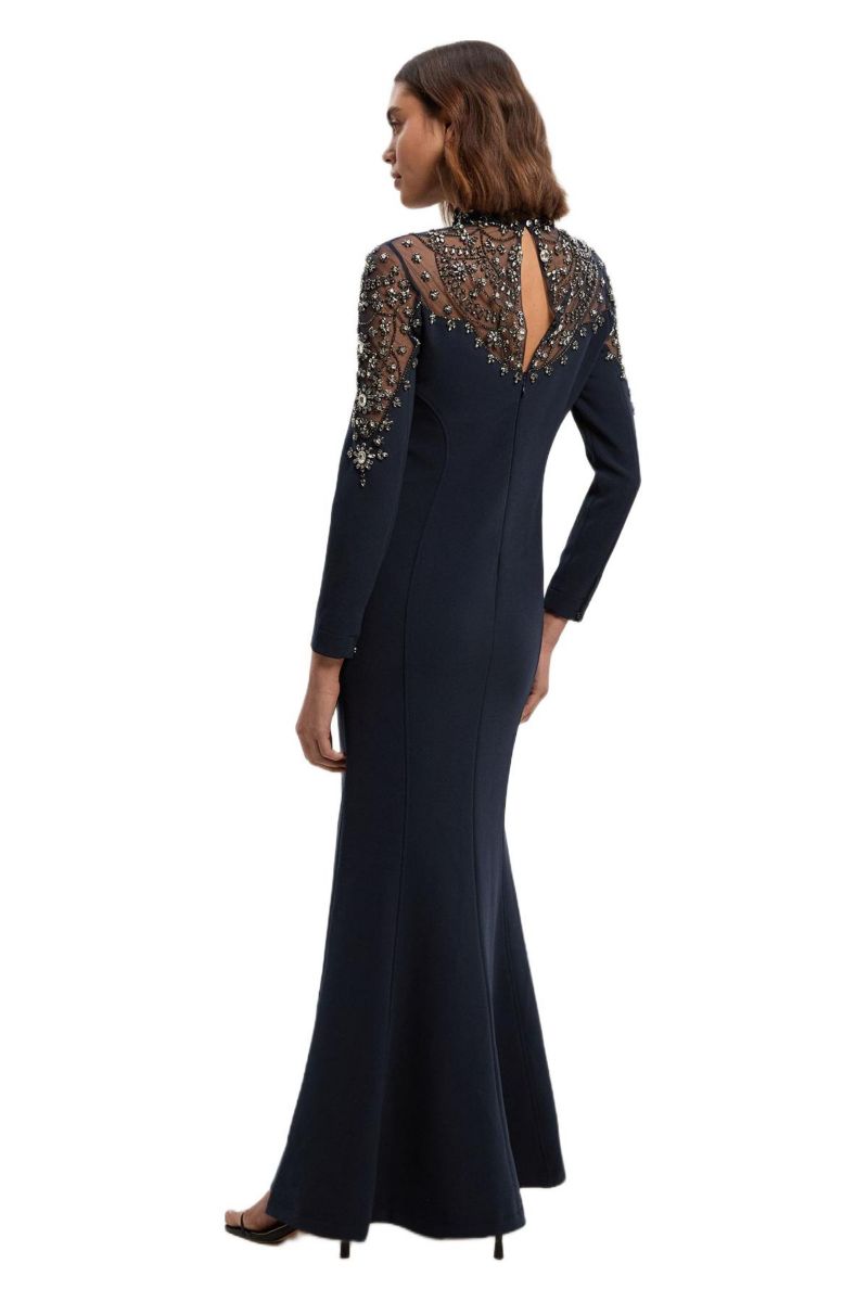 Women's Crystal Embellished Maxi Dress