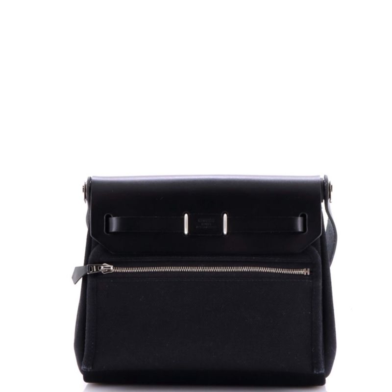 20 Herbag Zip Toile and Leather