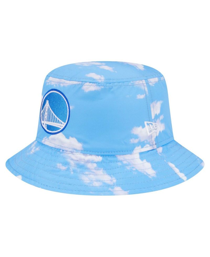 Men's Black/Light Blue Golden State Warriors Summer Sun and Storm Reversible Bucket Hat
