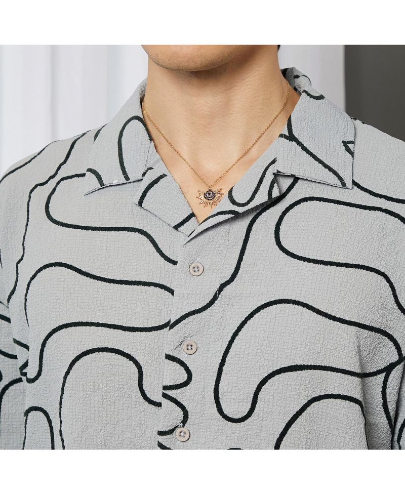 Chevron-Knit Shirt