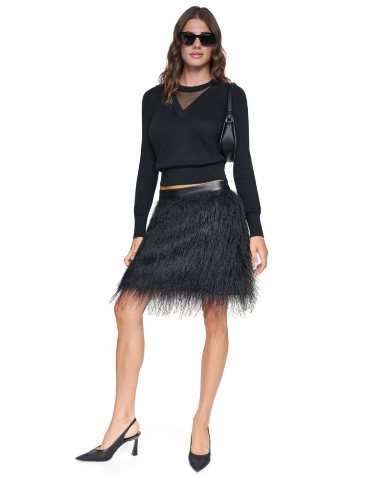 Women's City Fringe Mini Skirt