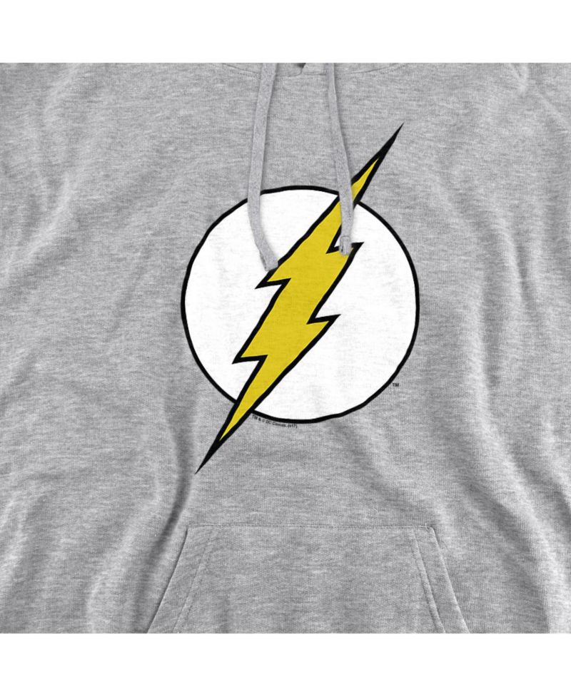 Men's The Lightning Bolt Logo Graphic Kangaroo-Pocket Hoodie