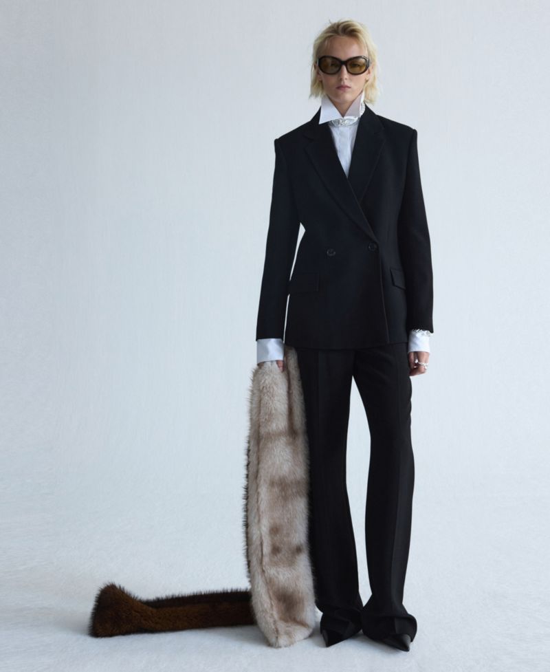 Women's Selection Straight Mid-Rise Viscose Trousers