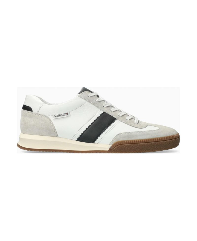Men's Elyo Stone Suede and Leather Sneaker