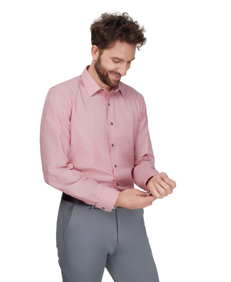 Men's Regular-Fit Solid Dress Shirt