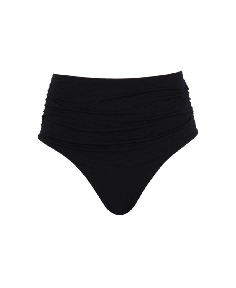 Women's Spirit Ruched Scalloped High Waist Bikini Bottom