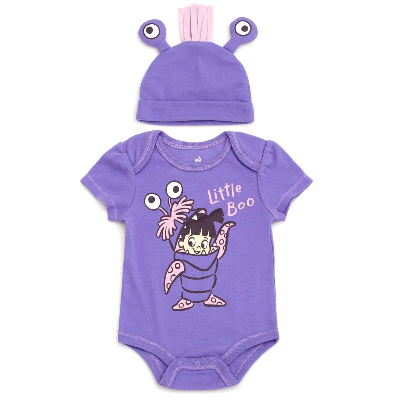 Baby (Newborn-24M) Boo Cosplay Bodysuit and Hat Set