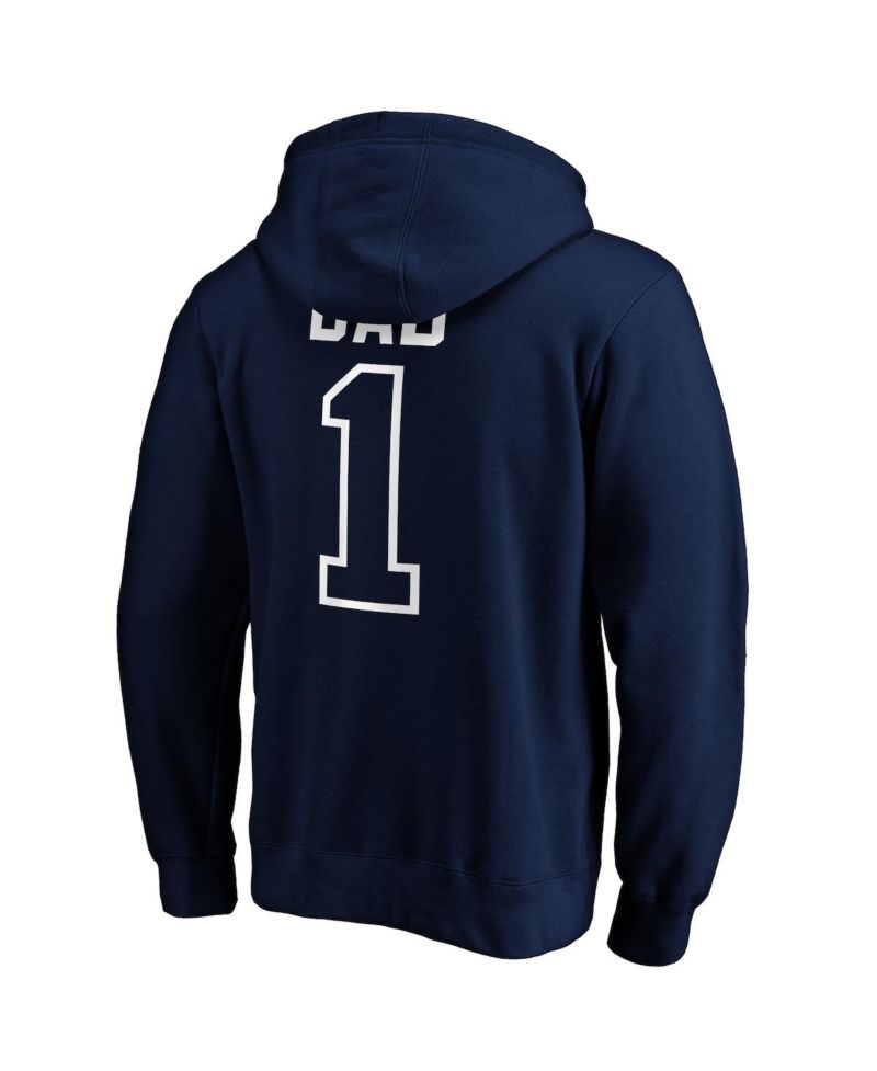 Men's Navy Boston Red Sox Father's Day 1 Dad Pullover Hoodie