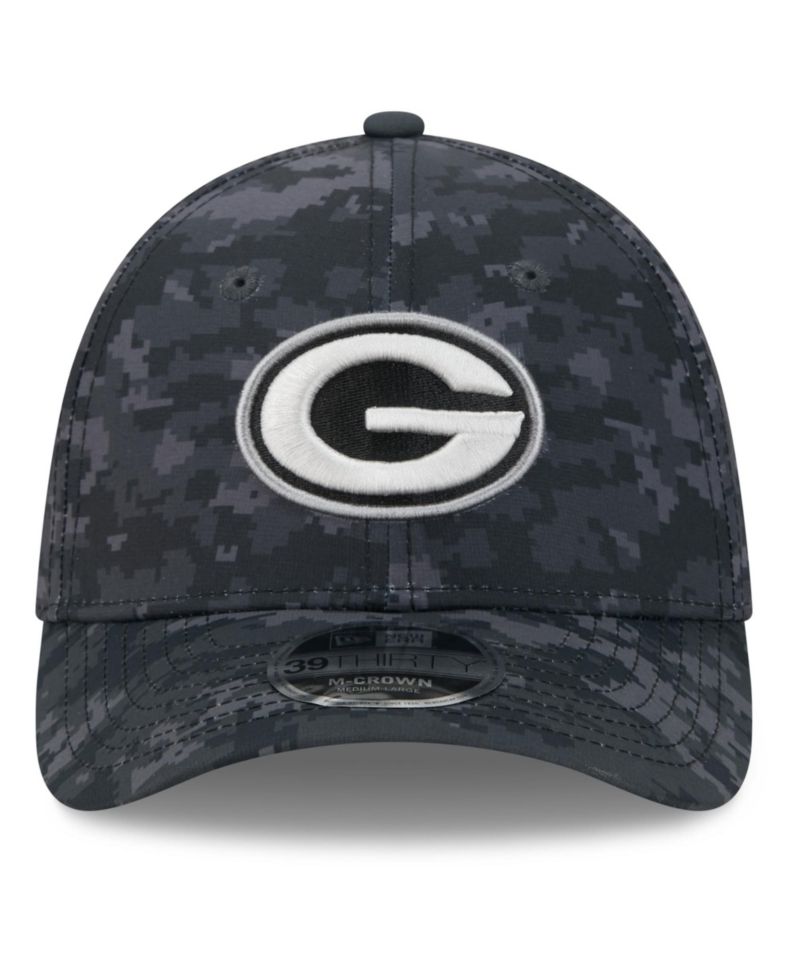 Men's Black Green Bay Packers 2026 Salute to Service 39THIRTY Flex Hat