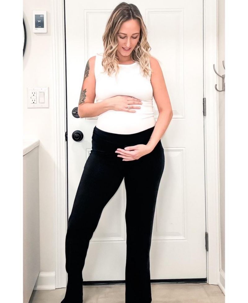 Women's Black Foldover Lounge Pants