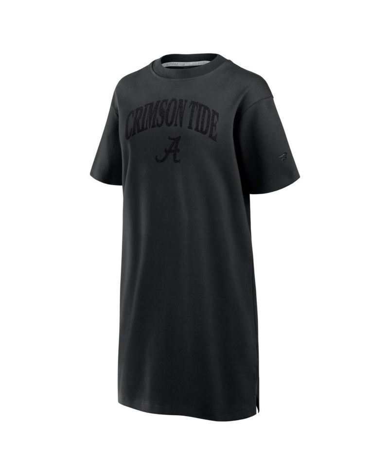Women's Black Alabama Crimson Tide Elements Go Tri-Blend T-Shirt Dress