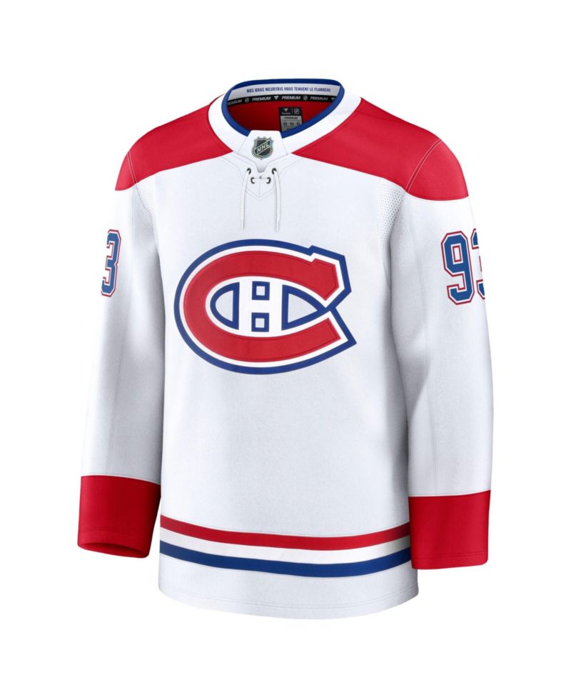 Men's Ivan Demidov White Montreal Canadiens Away Premium Jersey