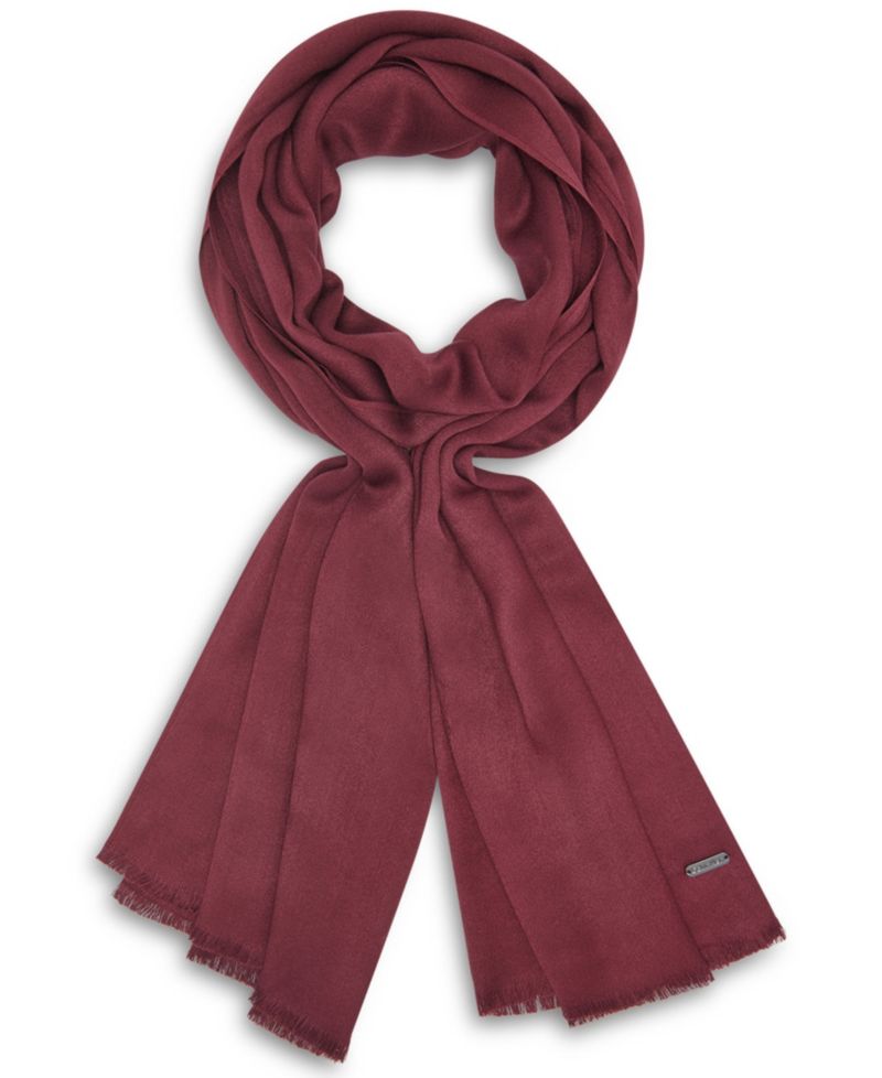 Women's Solid Satin-Feel Pashmina Scarf