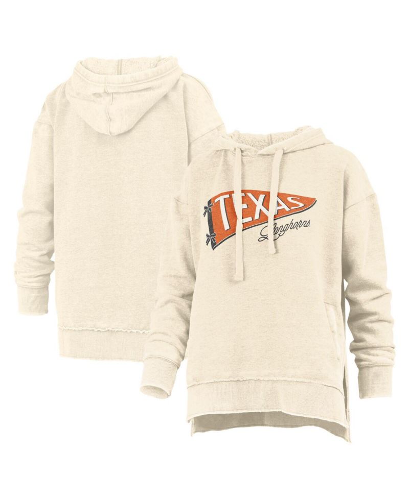 Women's Cream Texas Longhorns Marni Pullover Hoodie
