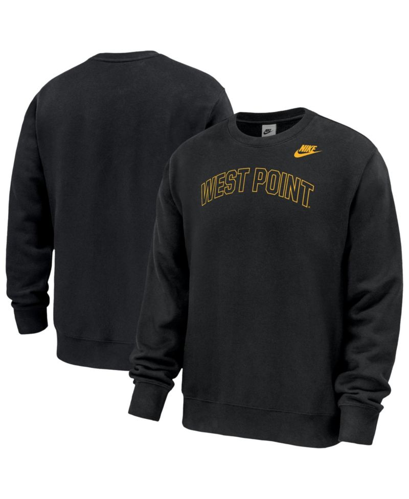 Men's Black Army Black Knights 2026 West Point Classic Collection Club Fleece Sweatshirt