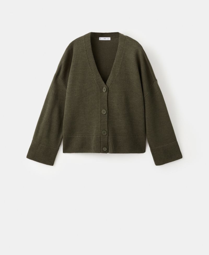 Women's Oversized V-Neck Cardigan Sweater