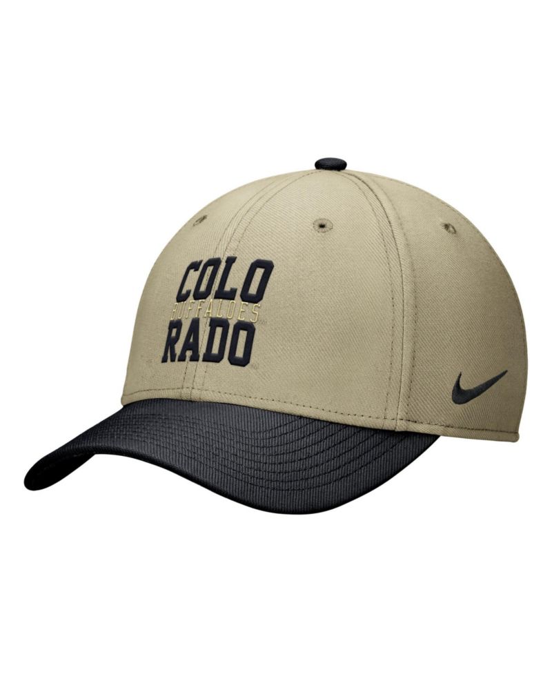 Men's Beige/Black Colorado Buffaloes Dri-FIT SwooshFlex Hat