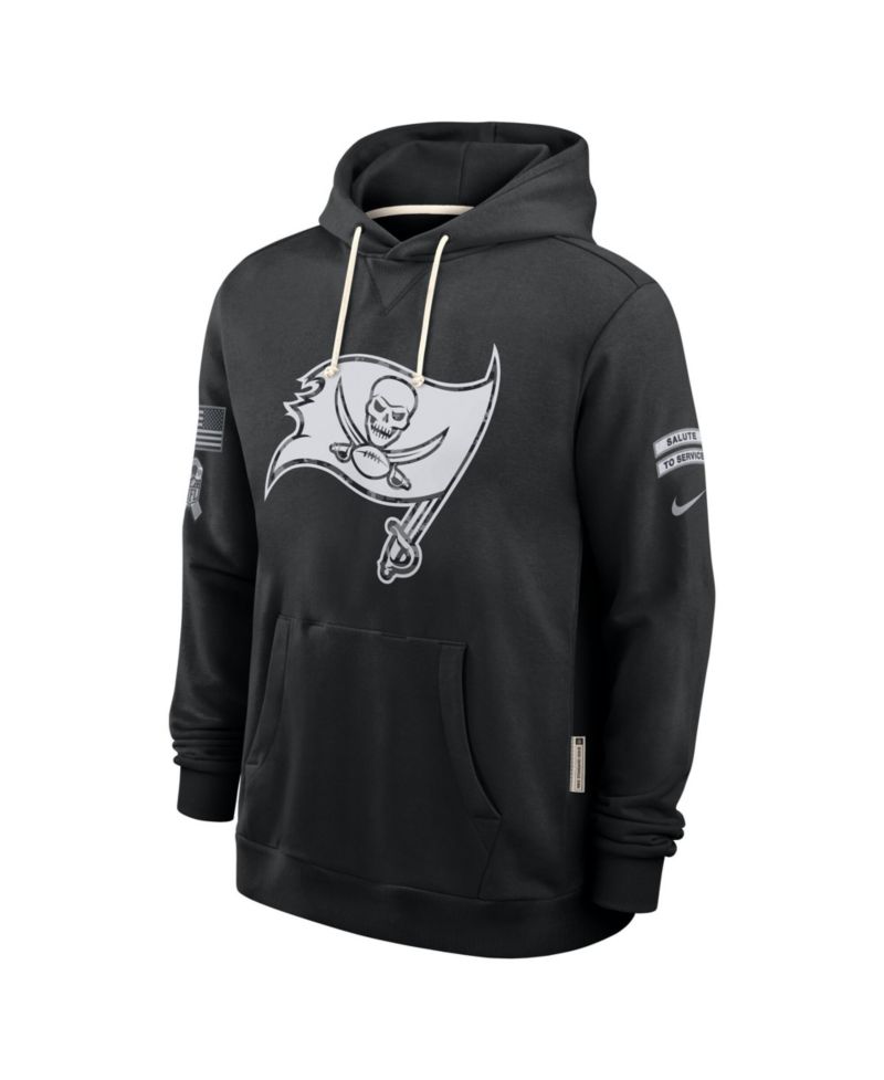 Men's Black Tampa Bay Buccaneers 2026 Salute to Service Sideline Pullover Hoodie