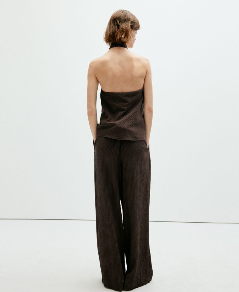 Women's Wide-Leg Pleated Pants