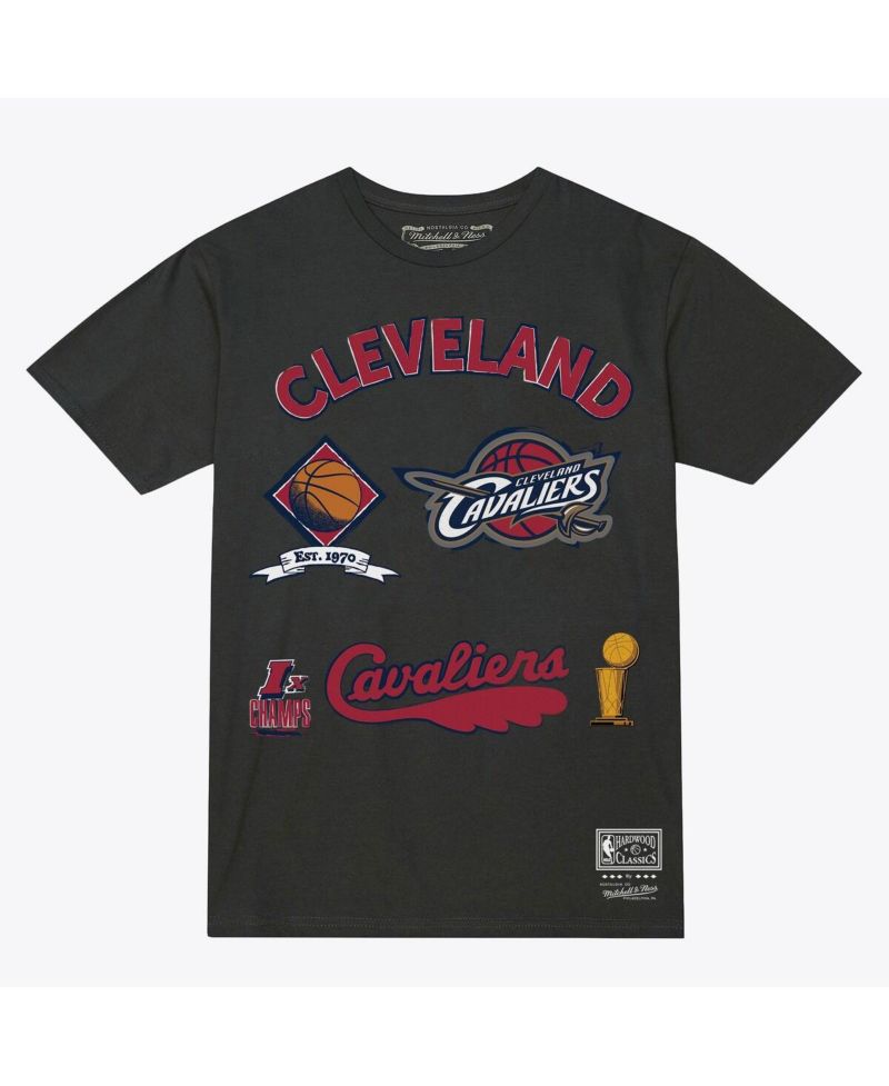 Men's Charcoal Cleveland Cavaliers Hardwood Classics Legacy Defined T-Shirt